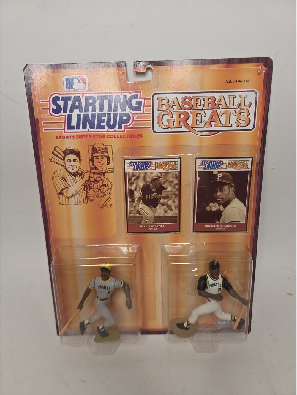 1989 Kenner SLU Starting Lineup - Baseball Greats - Clemente & Stargell Pirates